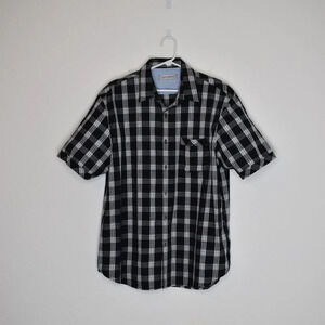 James Campbell Button Down Shirt Sz XL Plaid Cotton Preppy Casual Office Work